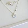 92.5 Silver Moonstone Heart Mystery Necklace (6996076)