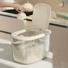Rice Container Airtight Press Lid PP Large Capacity Rice Storage Bin for Home Use