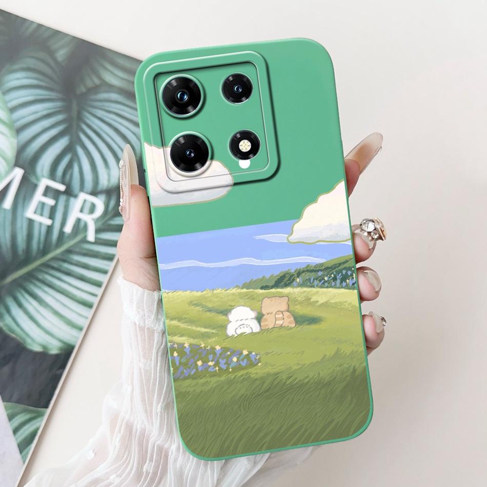 Чехол для Infinix Note 30 Pro, Infinix Note 30i, Note30, 30Pro 4G, Милый мультяшный панда и кролик, Мягкий силиконовый, Ударопрочный