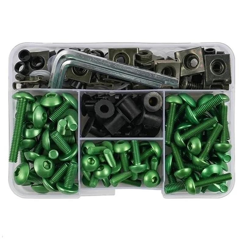 Набор из 190 винтов Комплект винтов для обтекателя мотоцикла Аксессуары Винт для Ducati 899 Zzr1400 KAWASAKI ZX14R ZZR400 ZX7R ZX9R ZX12R