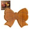 Wooden Snack Tray Bow Design Charcuterie Board Multi-Purpose Serving Platter for Candy Cookies Fruits Party Bar Party Supplies