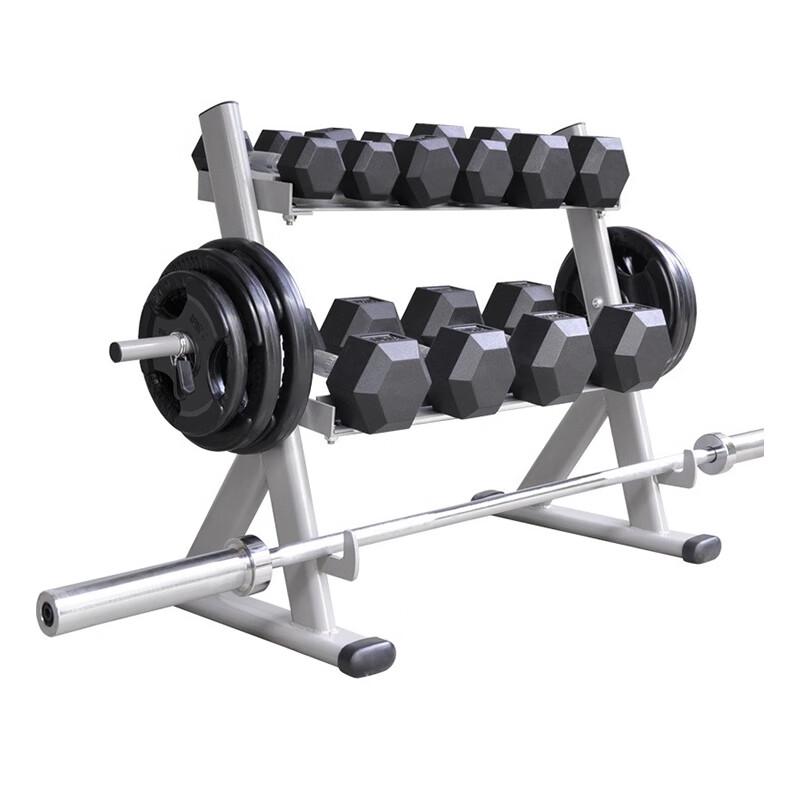 Double-Layer Dumbbell Storage Rack