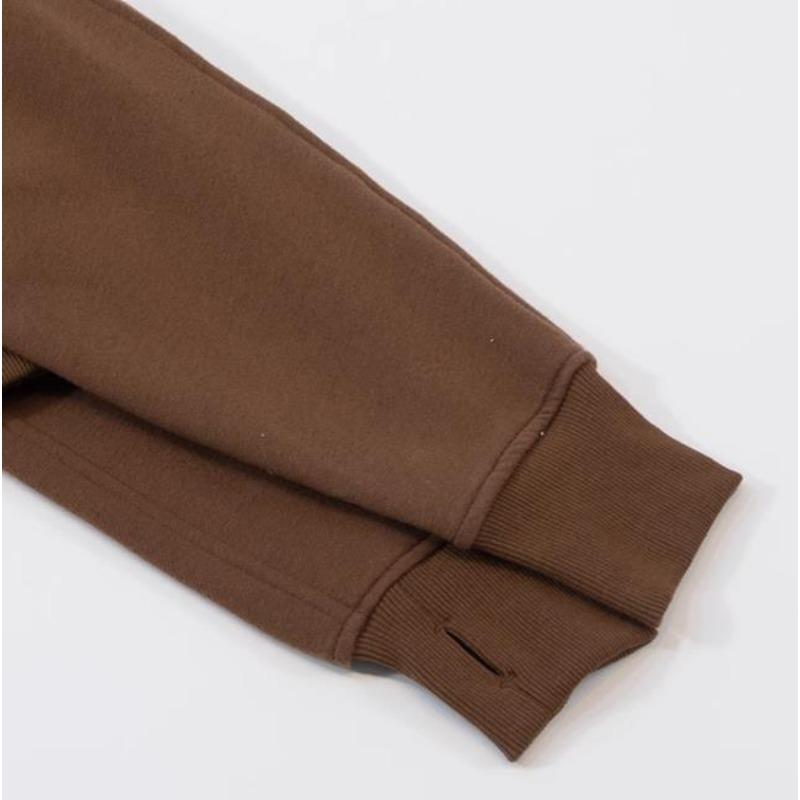 Autumn Winter Hoodies Women's Sports Half Zipper Sweatshirts Loose Stand Collar with Velvet Coat Jacket