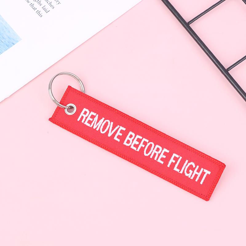 Remove Before Flight Car Key Chain Aviation Gifts Keyring Key Tag Holder