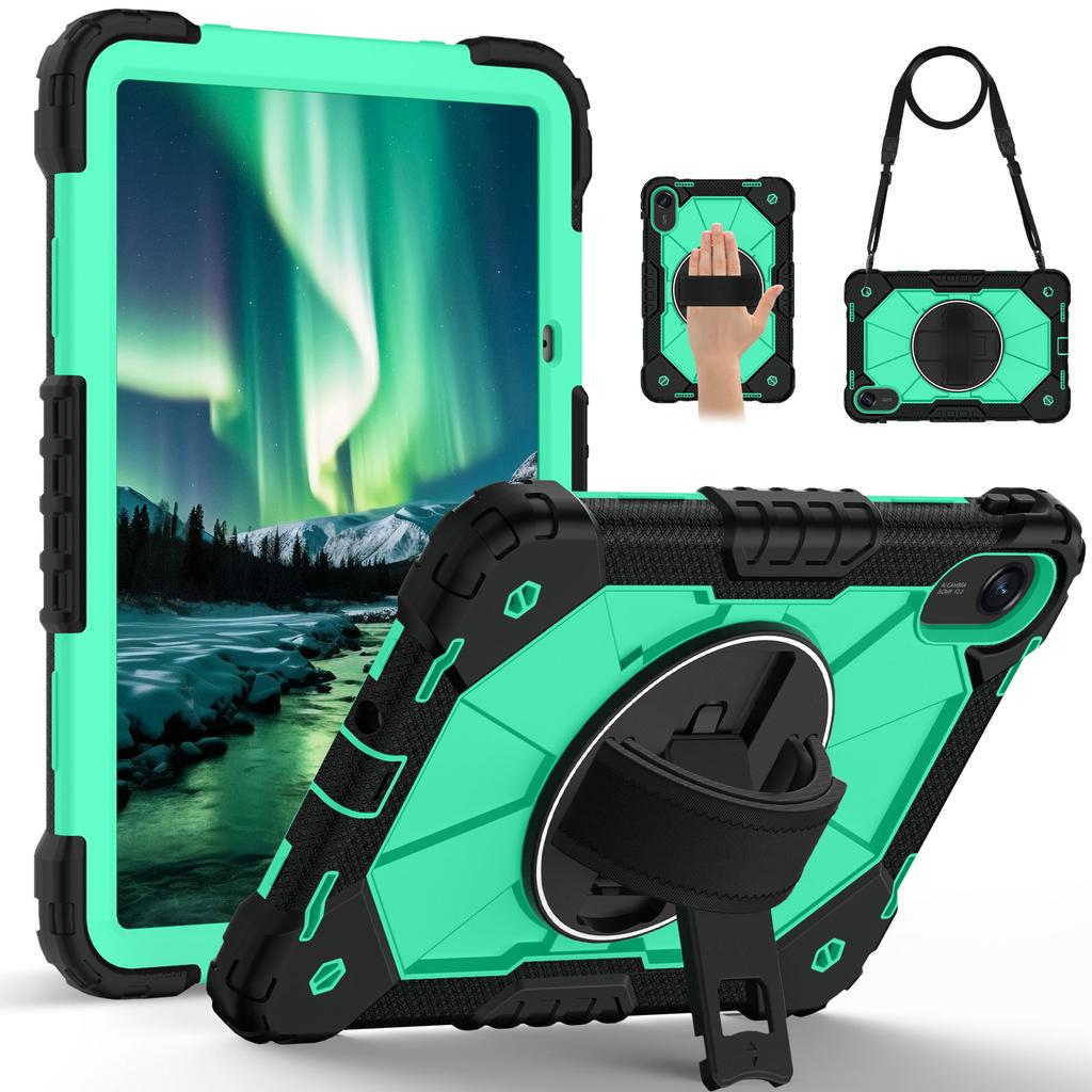 Handle Grip Case for Xiaomi Redmi Pad 2 2025 11.0 Inch 25040RP0AG 25040RP0AI Rotating Stand Heavy Duty Cover with Shoulder Strap