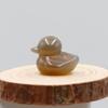 Искусственный кристалл агата, камень, фигурки утки, миниатюрная резьба, модель животного, ландшафтный орнамент, статуя утки, ремесло, художественное украшение для спальни, гостиной