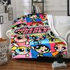 1pc Powerpuff Girls Flannel Blanket, Soft Skin Friendly with Digital Printing, Various Sizes Available for Family, Friends, Birthday