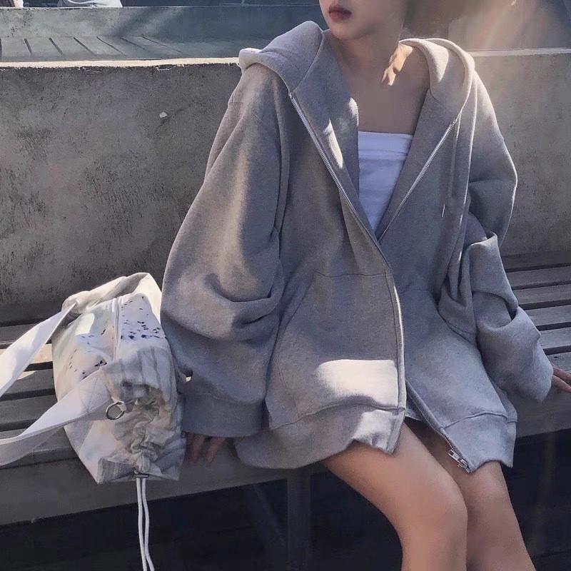 Trendy Oversized Women's Thin Hooded Jacket for Spring and Autumn