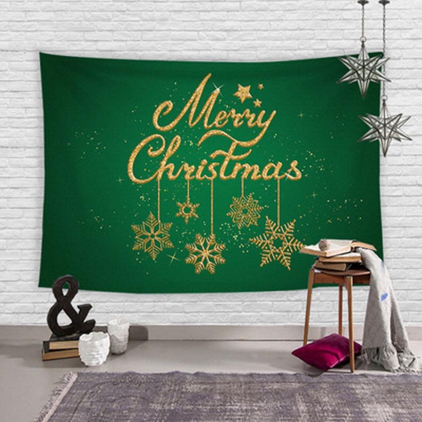 Home Decor Christmas Tapestry Christmas Tree Christmas Print Decoration Wall Hanging Bedroom Living Room Background Fabric