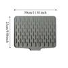 2pcs Heat-insulating Slope Dish Drying Mat Anti-slip Rectangular Pot Pad Shock-absorbing Thickened Kitchen Utensil Pad