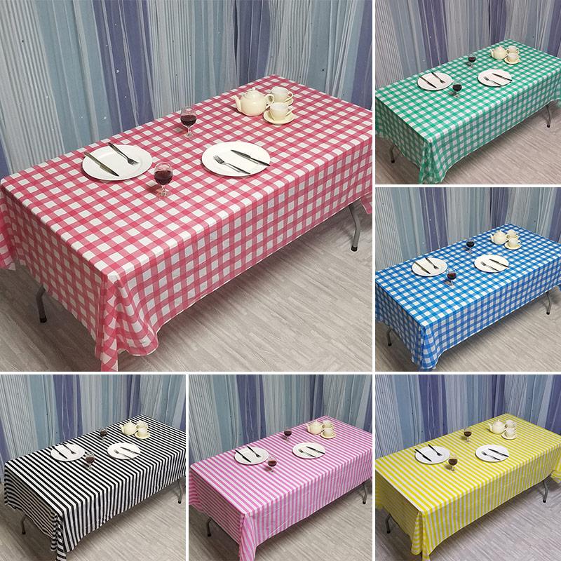 1PC Oil Proof Waterproof Party Supplies Table Cover Tablecloth Table Cloth Plastic Disposable Birthday Party Baby Shower