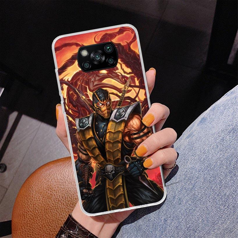 Mortal Kombat Phone Case For Xiaomi Poco X7 X6 X5 Pro F7 Ultra Redmi 15C 15 13C 13 12C 12 10 10A 10C 9 9A 9C 9T Cover Poco X7 X6