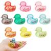 Set of 10 Colorful Floating and Shaking Duck Bath Toys (10 Colors X 1 of Each) (Small Size, Perfect for Home and Birthday Parties) Kids' Toys, Dolls,