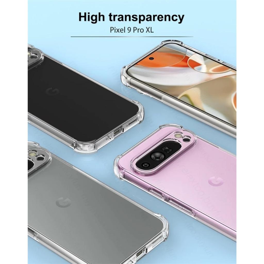 Роскошный прозрачный силиконовый мягкий чехол для Google Pixel 9 Pixel 9 Pro Pixle 9 9 Pro 9 Pro XL 2024 прозрачный тонкий мягкий противоударный защитный чехол из ТПУ