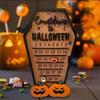 New Halloween Home Calendar With Terrifying Ghost Designs Wooden Countdown To Christmas Decor For Indoor Home Party Horror Decor