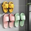 U-Shaped Plastic Slipper Rack, Wall-Mounted Perforation-Free Bathroom Draining Sandal Rack, Household Bathroom Storage Rack