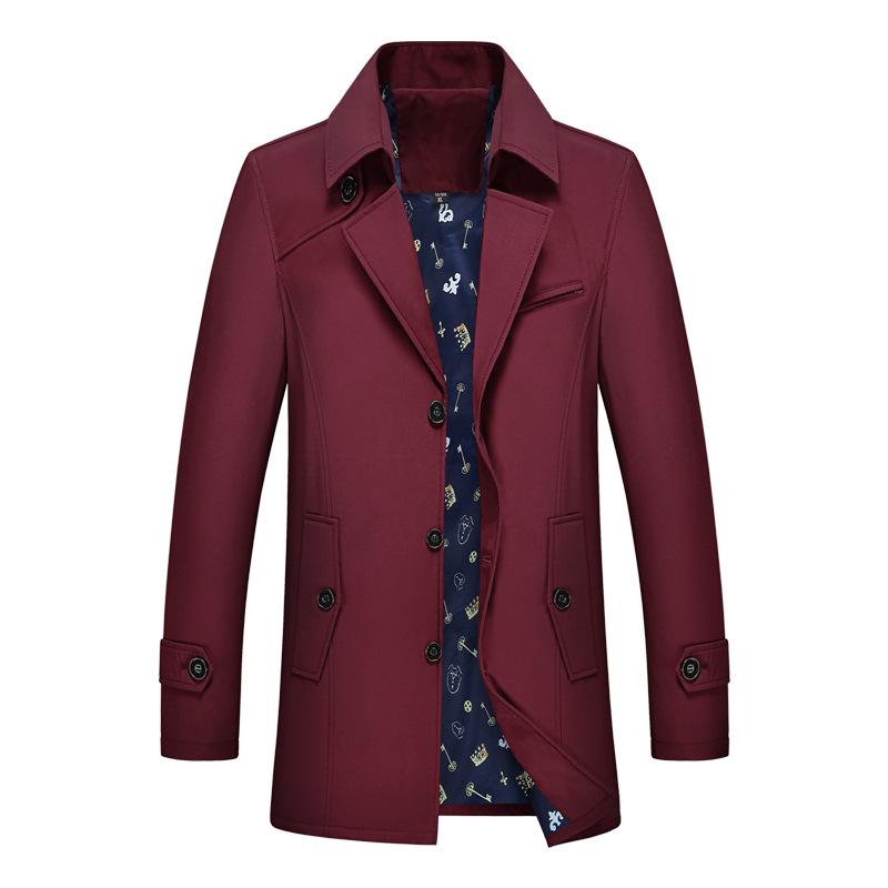 Осенне-зимняя ветровка мужская приталенного кроя M-5XL