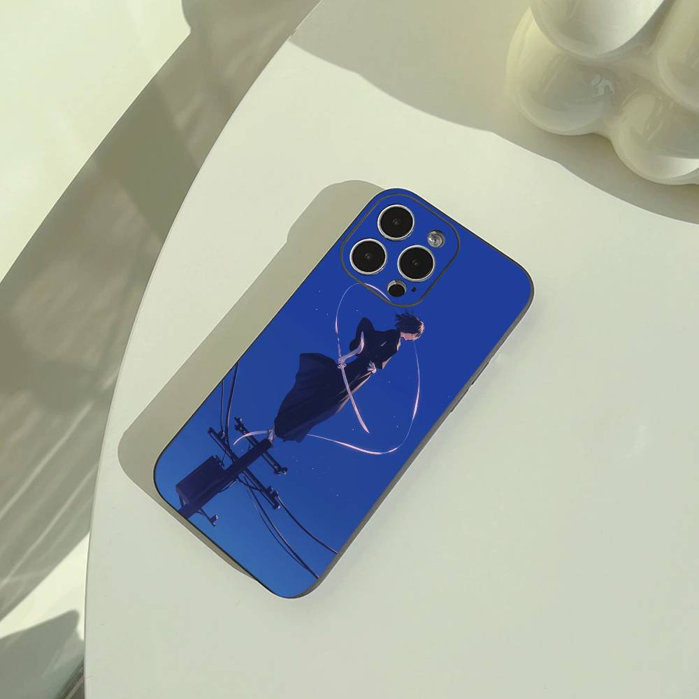 B-Bleach- anime- Rukia- Kuchiki Phone Case For iPhone 17,16,15,14,13,12,11 Pro Max,16/15/14Plus,XS Soft Black Cover