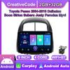 Автомобильный мультимедийный плеер Android 2 Din для Toyota Passo 2004-2010 Daihatsu Boon Sirion Subaru, головное устройство, стерео Carplay, GPS-навигация, BT, WIFI, 2 + 32 ГБ