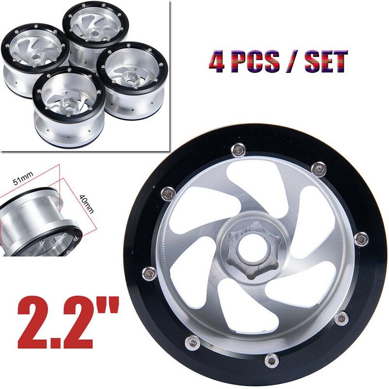 2'' Alloy Beadlock Wheel Rims For 1/10 Rc Axial Wraith Trx-4 Redcat Crawler