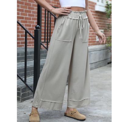 Женские модные однотонные повседневные брюки