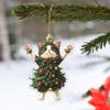 1/2Pcs Christmas Pendant Ornament Xmas Ball Decor Cat Shape Festive Hanging Decoration