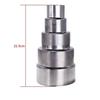 Stainless Steel Flue Exhaust Pipe Reducing Joint Chimney Adaptor Stove Pipe Universal Household Ventilation Multiple Sizes