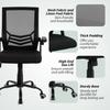 Mesh Office Chair Computer Desk Chair With Flip Up Armrests Lumbar Back Support And Swivel Wheels Black