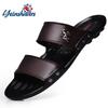 Kundalik Mashhur Brend Erkaklar Sandallari Ochiq Havoda Poyabzallari Nafas Oladigan Shippaklar Yozgi Flip Floplar Plyaj Erkaklar Poyabzali Teri Sandaliyalar Zapatos Ho