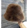 Thickened Faux Mink Fur Mongolian Bucket Hat with Ear Protection for Autumn & Winter
