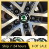 Car Sticker 2025 Hot 4pcs 55/65mm Wheel Hub Center Caps Badge Cover Hubcaps For Skoda Fabia Superb Rapid Karoq VII Yeti Kodiaq A