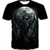 Skull 3D Digital Printed Casual Breathable Quick Drying Round Neck Pullover Short Sleeved Men's T-shirts