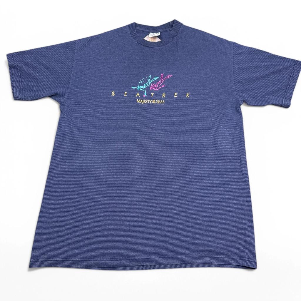 Vintage Royal Caribbean Tee Shirt Adult Size XL Seatrek Majesty Seas Embroidered