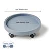 Flower Pot Tray with Universal Wheels, Thickened Resin Base, and Movable Casters