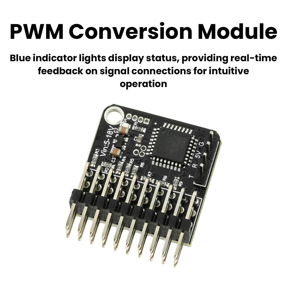 PPM-SBUS 8CH PWM Signal Converter transmitter for CRSF PPM PWM SBUS Signal Conversion RC drone Fpv uav Receivers DC 5-18V 50Hz