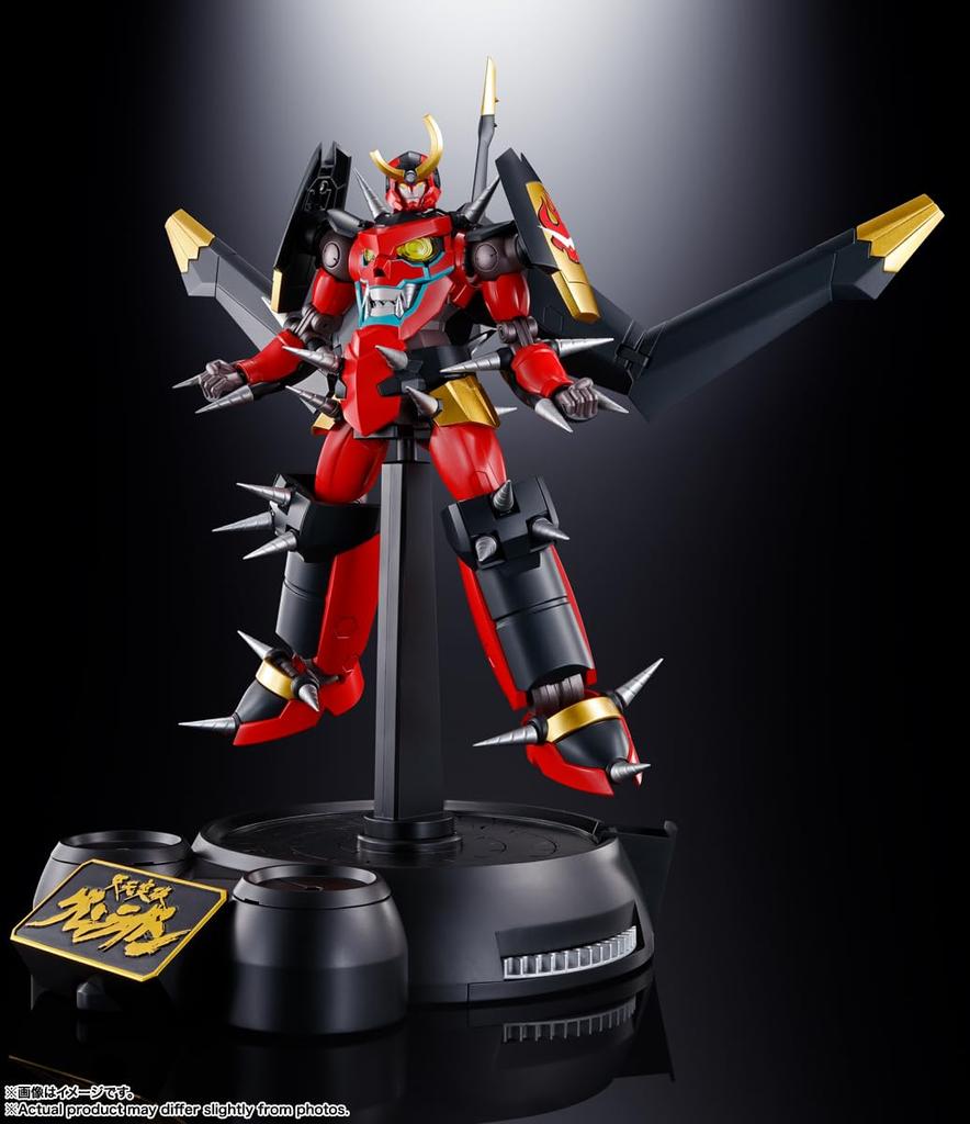 TAMASHII NATIONS Soul of Chogokin Tengen Toppa Gurren Lagann Complete Transformation Combined Gurren Lagann Giant Spin Giga Drill Set 180mm Painted