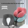 Portable U-Shaped Memory Foam Neck Support Pillow for Travel and Office