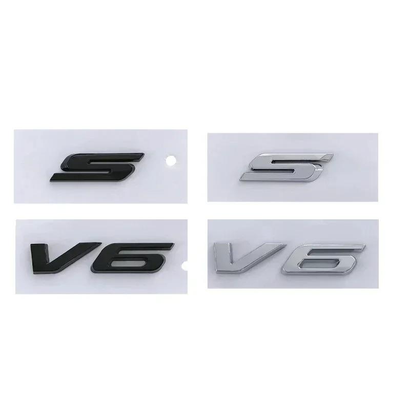 3D ABS Mondeo TITANIUM V6 S Letters Car Fender Emblem Badge Sticker Decals For Mondeo Accessories