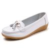 Summer Hollow Soft-Soled Leather Shoes for Middle-Aged and Elderly Women - Wedge Heel, Breathable Design
