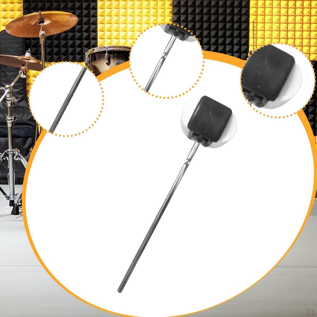 Колотушка для педали бас-барабана, педали для бочки, металлический вал, палочки для перкуссии для выступления