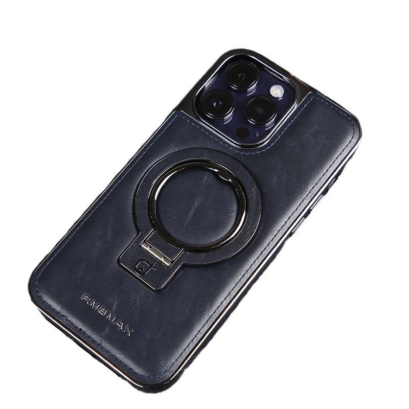 Высококачественный кожаный чехол-подставка с магнитом для Apple 15promax, для iPhone14, бизнес, 13, противоударный, 12, наборы