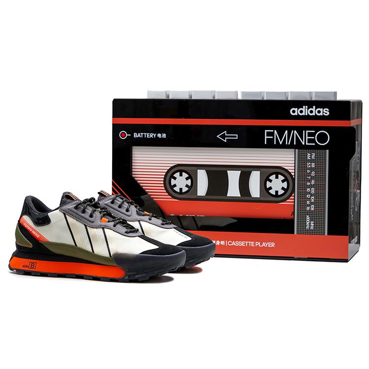 adidas Neo Futro Mixr Черный Белый Оранжевый HP9673(S-BOX)