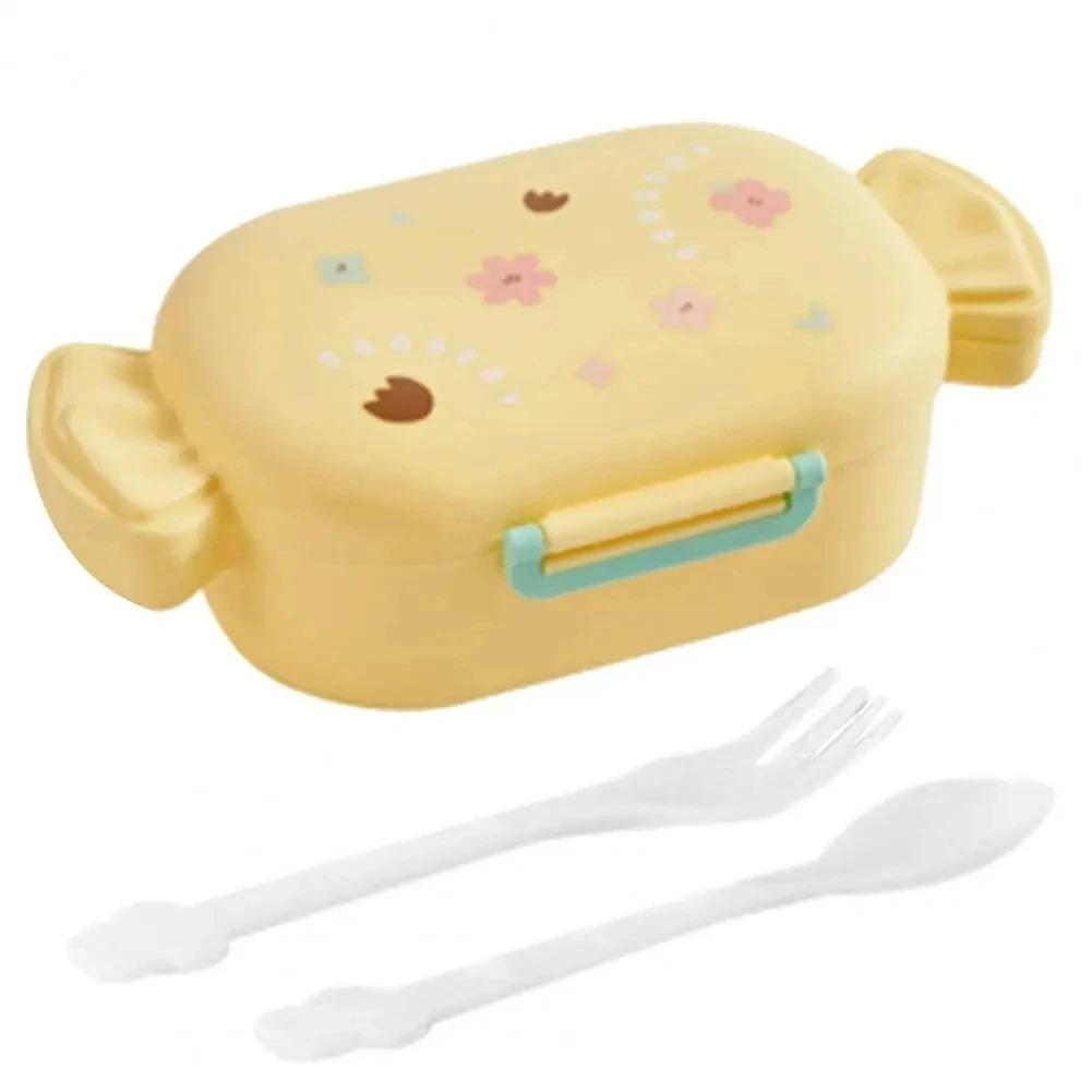 Ланч-бокс Bento для детей, кавайные мультяшные студенты, милая лягушка, коробка для сэндвичей, фруктовый контейнер, переносная коробка для пикника