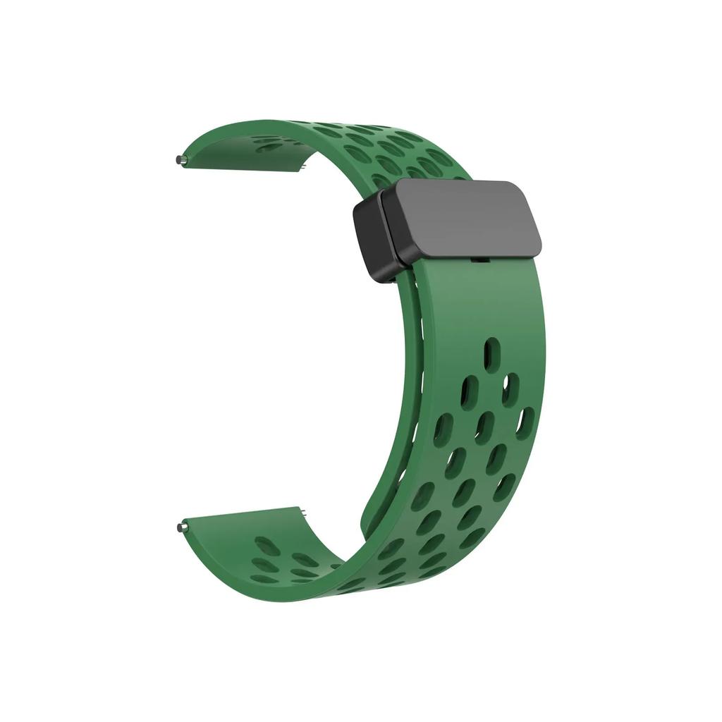 22mm Magnetic Silicone Strap For Amazfit Bip 6 5 5 Unity/GTR 2 3 4 Breathable For Amazfit Stratos/Balance/Pace Sports Wrist Belt
