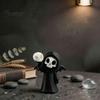 Креативные подарки для мальчиков, 3D-печатное украшение в виде черепа Жнеца, с декором в виде крыльев летучей мыши, Милая статуэтка, Готическая фигурка на стол, Хэллоуин, Домашний офис