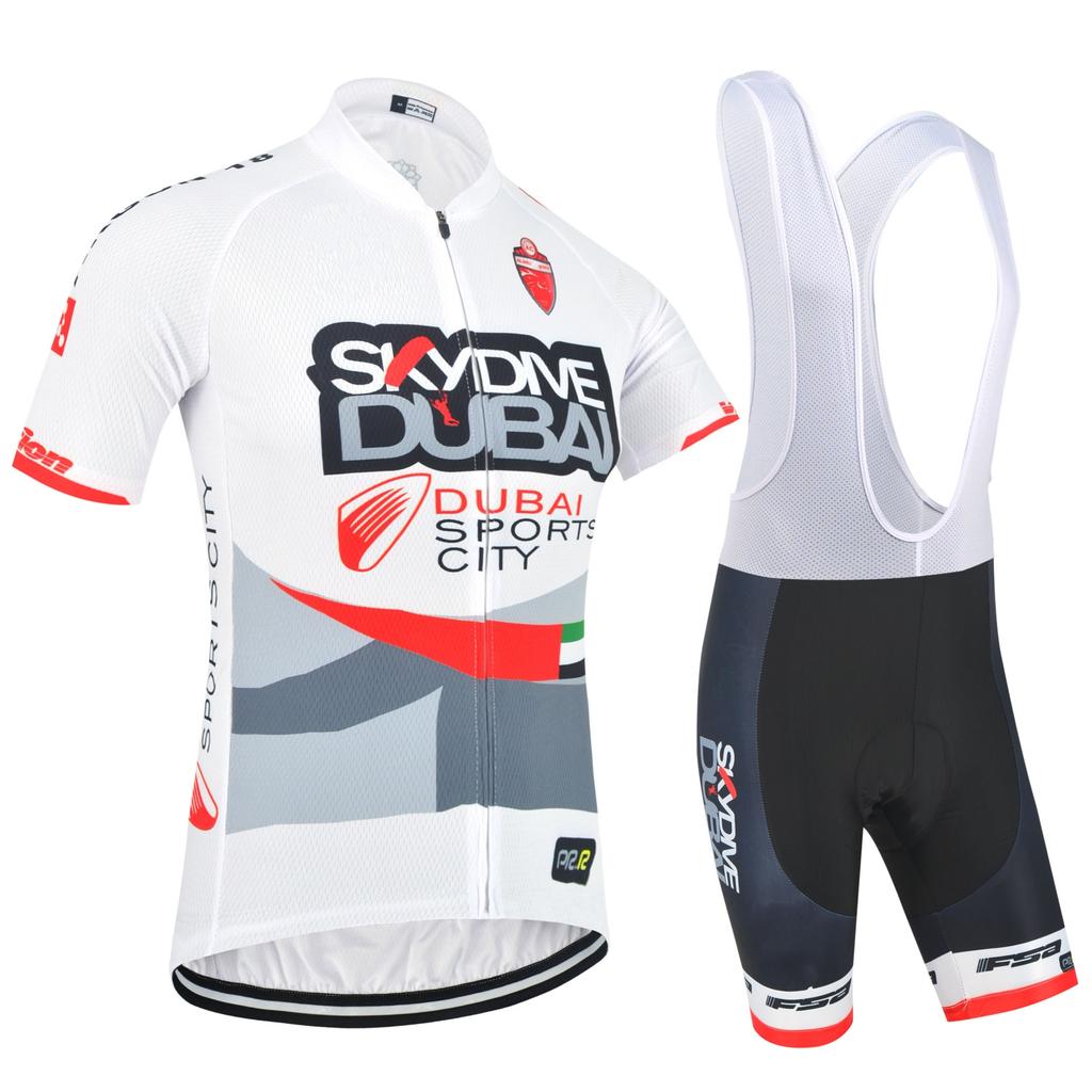 Team Skydive Cycling Jerseys Kits Summer Bicycle Maillot Breathable MTB Short Sleeve Bike Cloth Ropa Ciclismo Sets