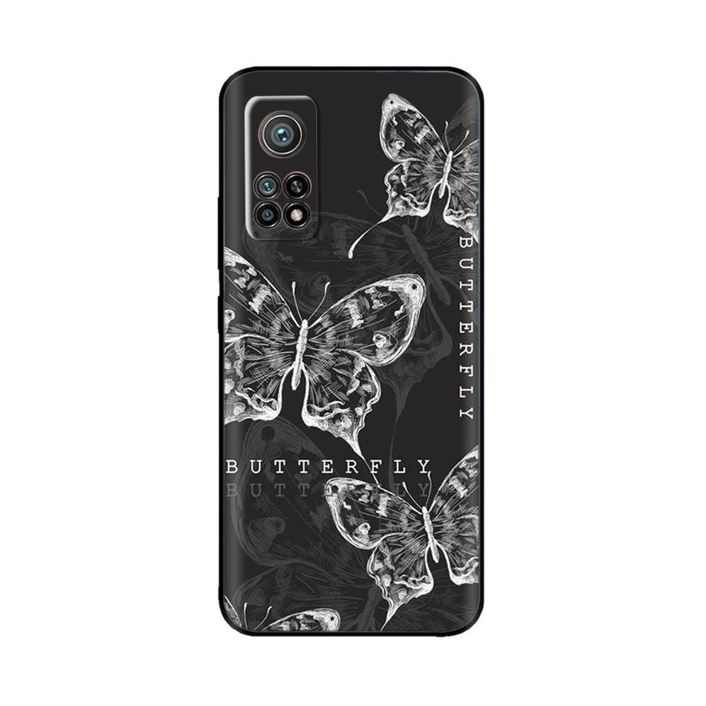 Чехол для телефона для Xiaomi Mi 10T Чехол Бабочка Сердце Мягкие Чехлы из Жидкого Силикона для Xiaomi Mi 10T Pro Mi10T Чехол для Xiaomi 10T Pro