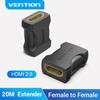 Vention HDMI Extender Adapter HDMI Female To Female Connector 4k HDMI 2.0 Extension Converter Adapter for PS4 Monitor HDMI Cable