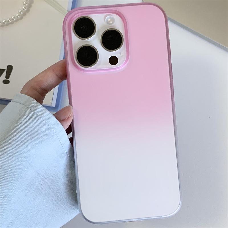 Чехол для iPhone 16 Pro Max с градиентным покрытием, приятным на ощупь, для Apple 17, матовый, совместим с моделями 15/14, 13/12.