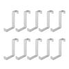 10Pcs Stainless Steel Cabinet Door Hook Waterproof Z Shaped Reversible Door Hanger for Kitchen